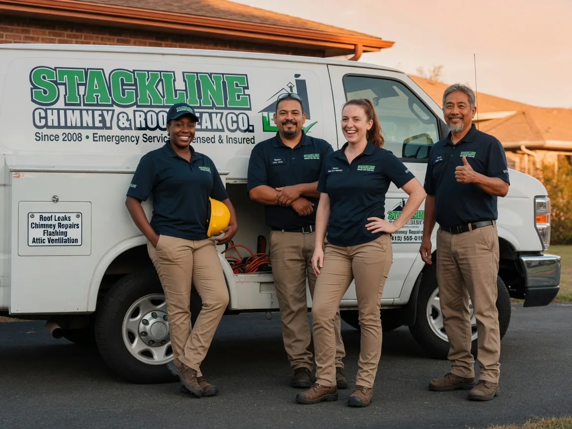 Chimney flashing repair company in Modesto, IL